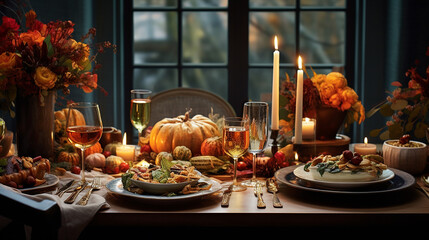 Thanksgiving still life - obrazy, fototapety, plakaty