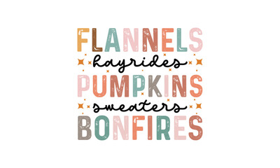 Fall Autumn Quotes Retro SVG Design, fall Quotes svg design, Fall Sublimation Design