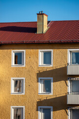 roof and blue sky,norrland,sverige,Matshärnösand