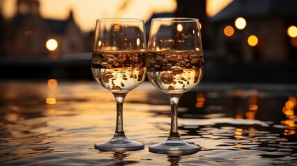 A close-up of a New Years Eve champagne toast , Background Image,Desktop Wallpaper Backgrounds, HD