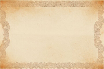 display of paper in vintage style with beautiful patterns and ornaments, AI generation