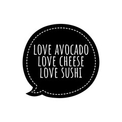 ''Sushi'' Concept Quote Illustration