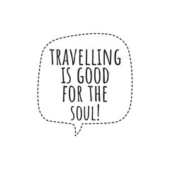 ''Travelling'' Concept Quote Illustration