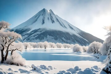 snow covered mountain