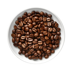 Coffee beans in bowl png