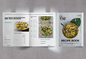 Recipe Book Brochure Layout