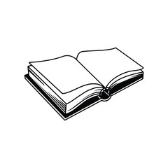 open book isolated on white