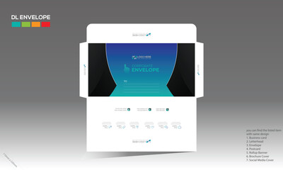 envelope design for corporate and any use