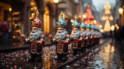 Fototapeta premium A traditional Sinterklaas parade with colorful floats , Background Image,Desktop Wallpaper Backgrounds, HD