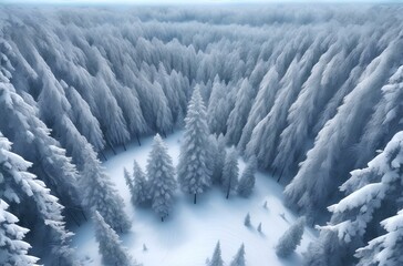 Snow Mountain in the winter with cold frost Glacier and blue sky, frozen lake and snowflake on pine in alps mount