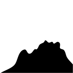 Silhouette Mountain vector