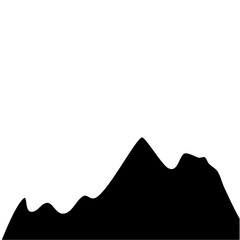 Silhouette Mountain vector
