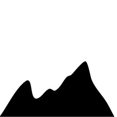 Silhouette Mountain vector