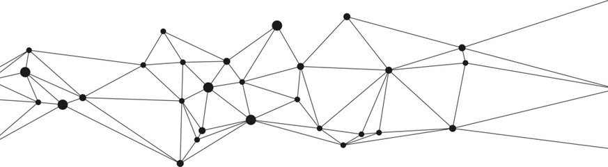 abstract dark connected network background