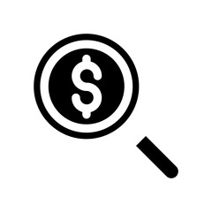 Solid Dollar Search icon