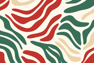 Christmas winter seamless pattern, abstract style. Good for fashion fabrics, children’s clothing, T-shirts, postcards, email header, wallpaper, banner, events, covers, advertising, and more.