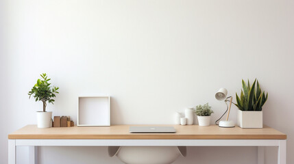 Fototapeta na wymiar interior minimalist design office Generative AI