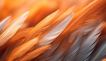 Photo of a vibrant collection of colorful feathers up close