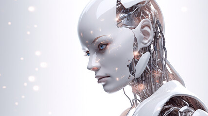 The artificial human exudes a sense of uncanny resemblance. Generative AI