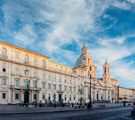 Obraz premium Piazza Navona in Rome, Italy. Piazza Navona is one of the main attractions of Rome and Italy.