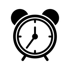 alarm clock icon vector illustration