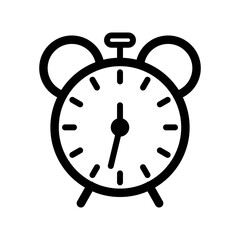 alarm clock icon vector illustration