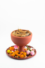 TOP VIEW OF DURGA PUJA DHUNUCHI.