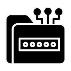 Solid Folder Password icon