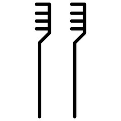 Solid tooth Brush icon