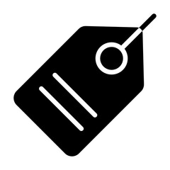 Solid Label tag icon
