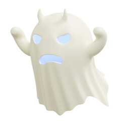 ghost 3d icon halloween illustration