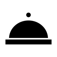 Solid Dish serve icon