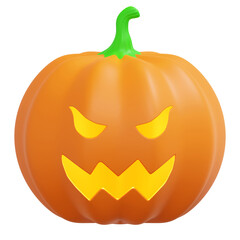 halloween pumpkin 3d icon halloween illustration