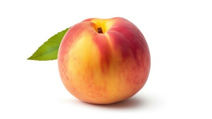 peach isolated on white background