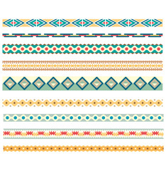 Set vector coloured ornaments collection