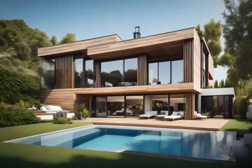 luxury home with swimming pool