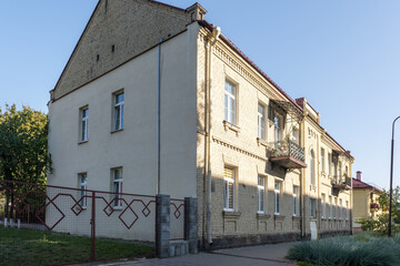 example of hundred-year-old historical building and homestead of private sector in city