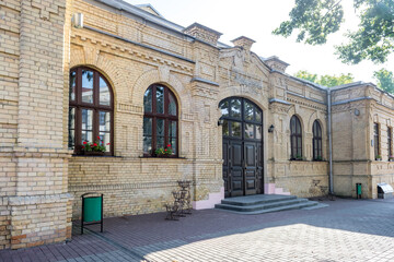 example of hundred-year-old historical building and homestead of private sector in city