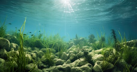 Fototapeta na wymiar Lanscape underwater