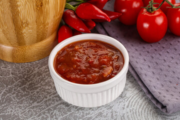 Spicy mexican sauce Salsa dip