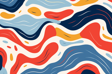 Christmas winter seamless pattern, abstract style. Good for fashion fabrics, children’s clothing, T-shirts, postcards, email header, wallpaper, banner, events, covers, advertising, and more.