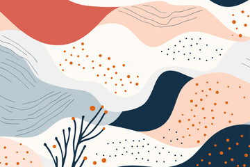 Christmas winter seamless pattern, abstract style. Good for fashion fabrics, children&rsquo;s clothing, T-shirts, postcards, email header, wallpaper, banner, events, covers, advertising, and more.