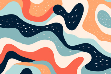 Christmas winter seamless pattern, abstract style. Good for fashion fabrics, children&rsquo;s clothing, T-shirts, postcards, email header, wallpaper, banner, events, covers, advertising, and more.