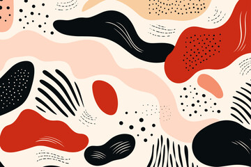 Christmas winter seamless pattern, abstract style. Good for fashion fabrics, children’s clothing, T-shirts, postcards, email header, wallpaper, banner, events, covers, advertising, and more.