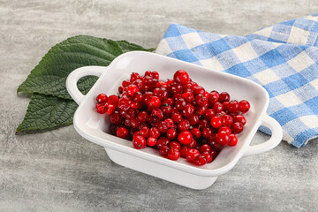 Ripe sweet wild organic cowberry
