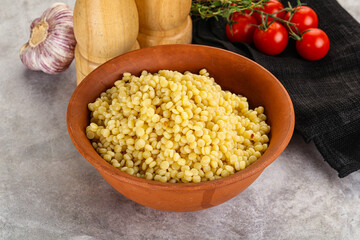 Organic wheat pasta - boiled ptitim