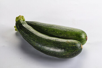 Raw young small green zucchini