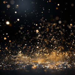 Glittering Holiday Delight, Golden Dust and Sparkles Illuminate the Festive Season