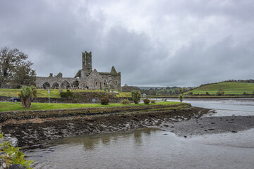 Ireland, Timoleague - October 2 2023 "Wild Atlantic Way scenic road - Timoleague Fariary"