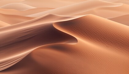 Fototapeta na wymiar Photo of a vast desert landscape with majestic sand dunes stretching into the horizon